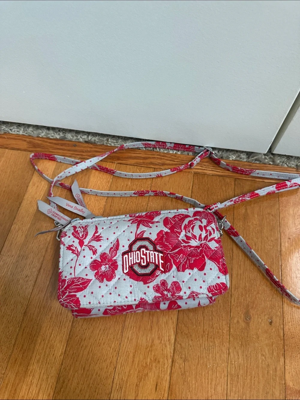 Vera Bradley Pink Floral Quilted Crossbody